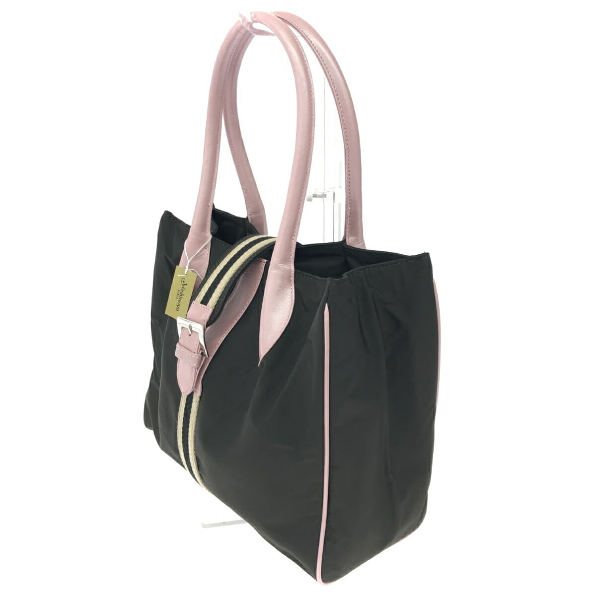 Ginza Yoshinoya Tote Bag Like New Nylon × Leather Brown Ladies 3