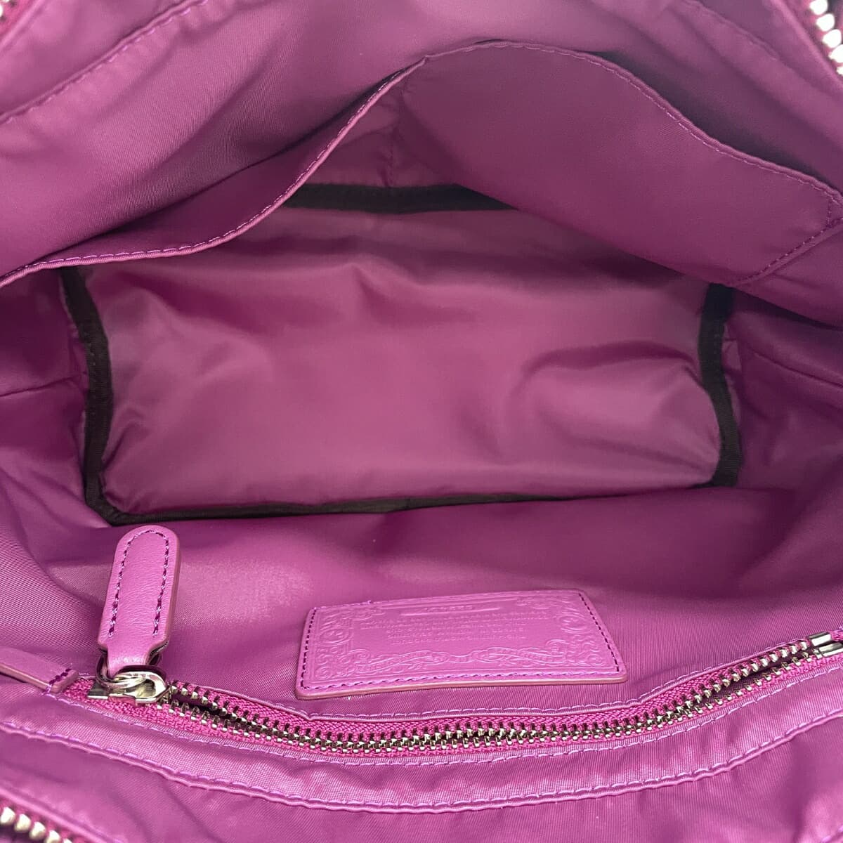 HUNTING WORLD 2WAY Bag / At Ease Tradition Good Condition Nylon Purple Ladies 4