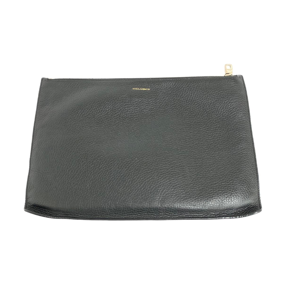 DOLCE&GABBANA Clutch Bag Studs/Leather Black Unisex 2