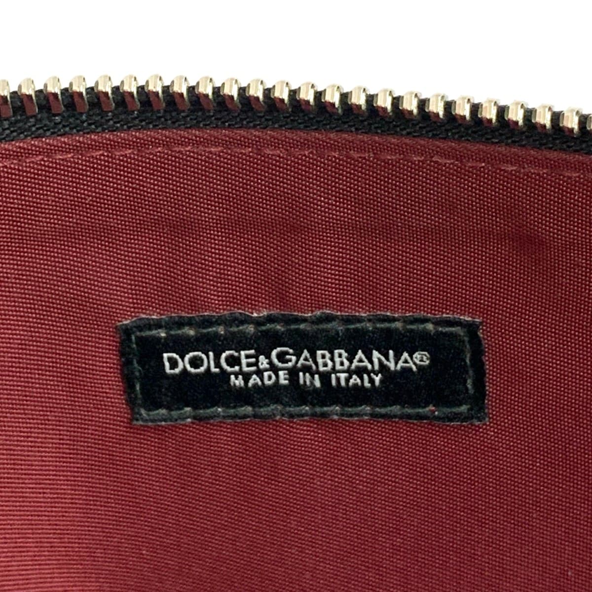 DOLCE&GABBANA Clutch Bag Studs/Leather Black Unisex 6