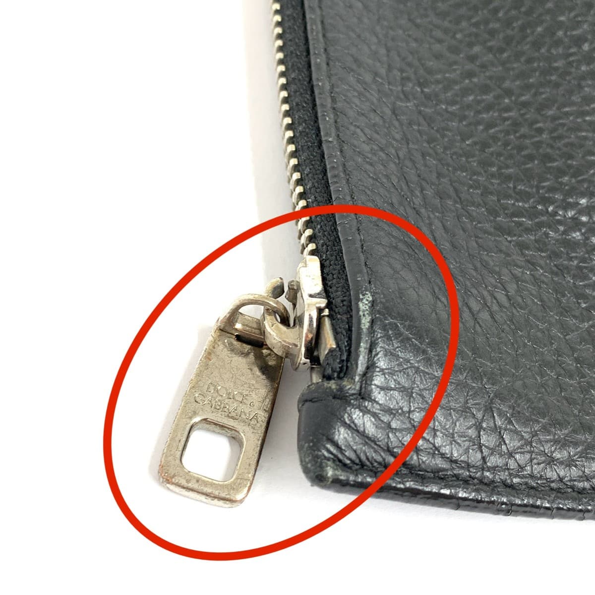 DOLCE&GABBANA Clutch Bag Studs/Leather Black Unisex 7