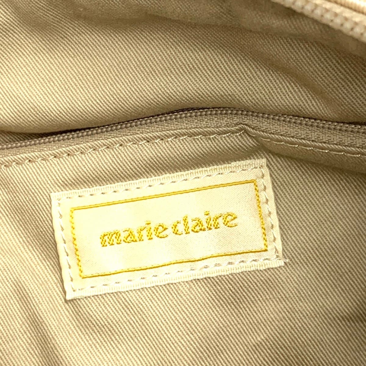 Marie Claire tote bag in excellent condition, Quo Ver/Jacquard, beige, for women 7