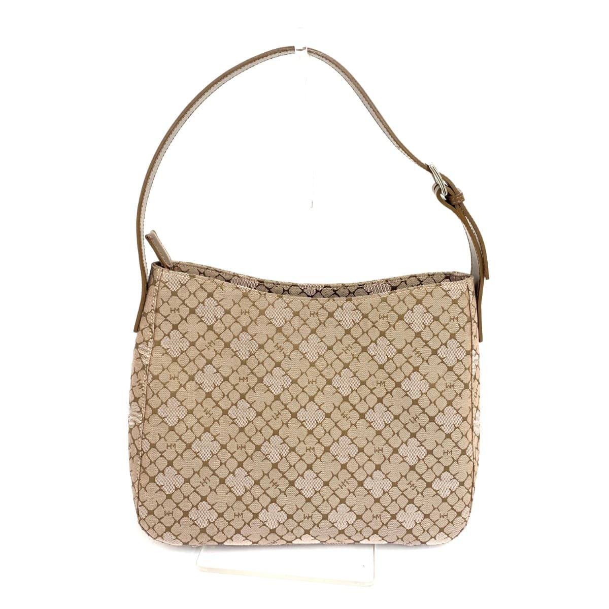 HANAE MORI One Shoulder Bag Good Condition Nylon Canvas Brown Ladies