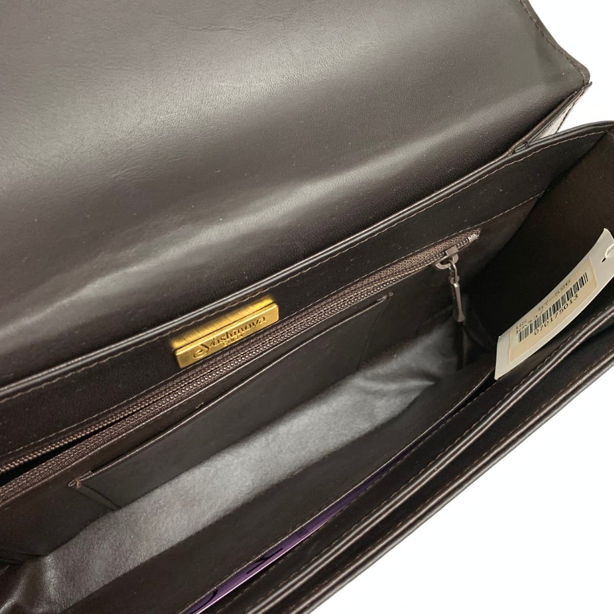 Ginza Yoshinoya One Shoulder Bag Like New Hair-on-hide × Leather Brown Women's 6