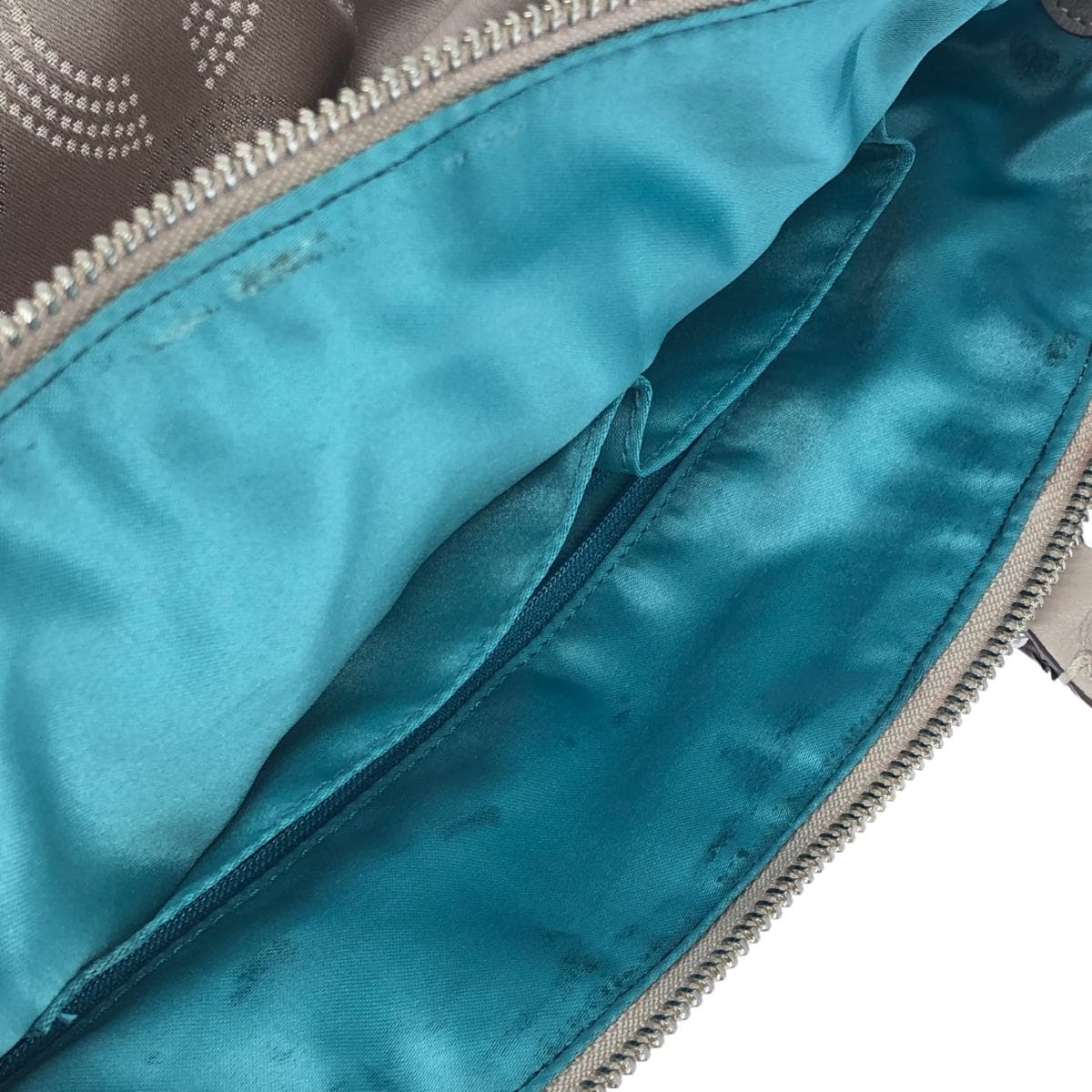 COACH 2WAY Handbag Op Art/Jacquard/Beige 15935 8