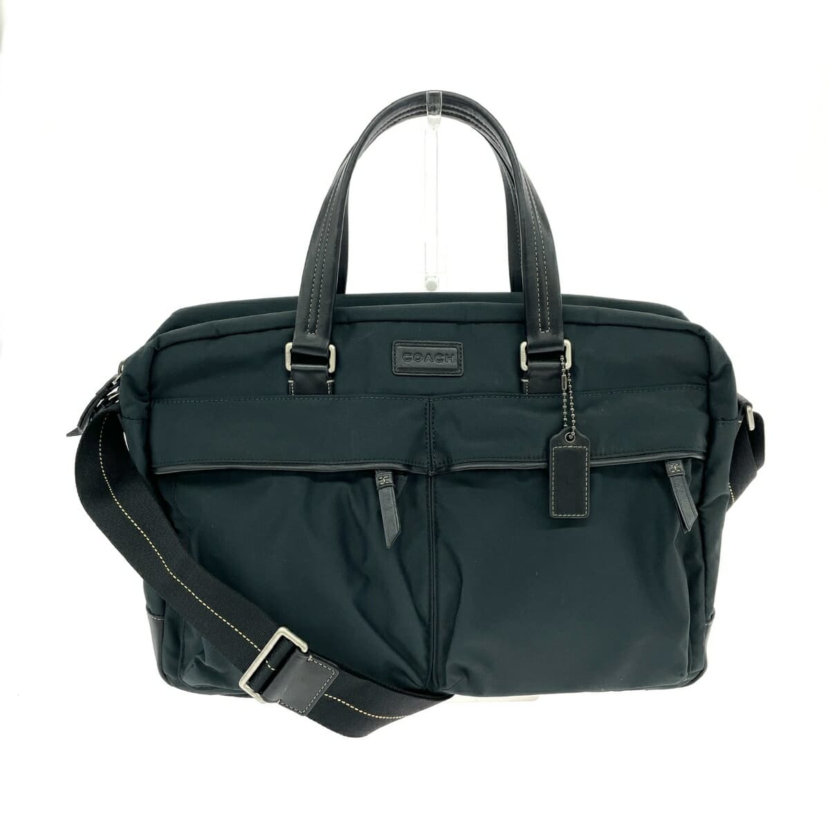 COACH 2WAY Bag Nylon Black Unisex