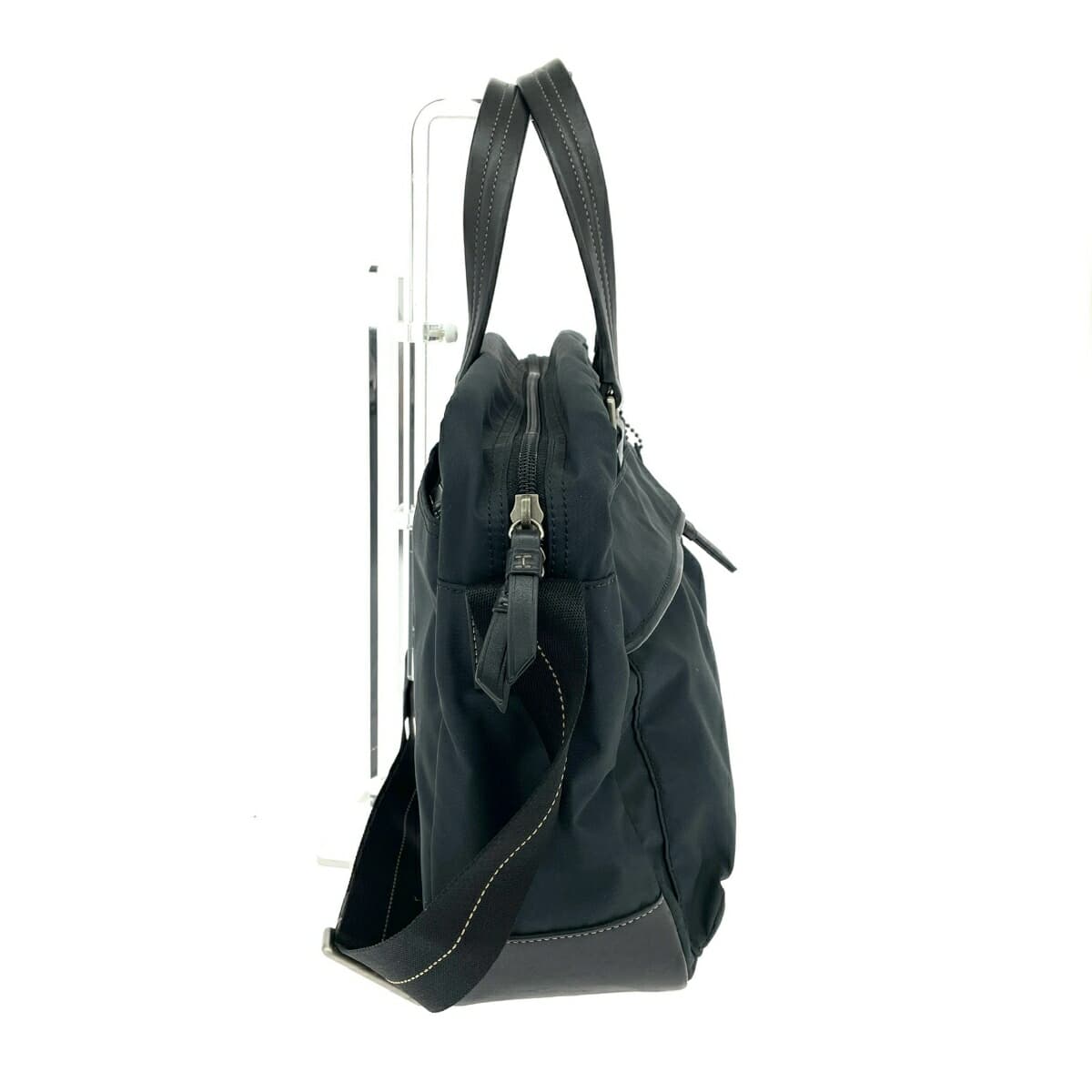 COACH 2WAY Bag Nylon Black Unisex 2