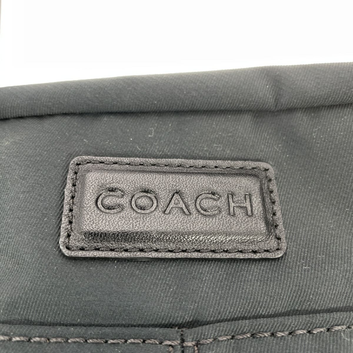 COACH 2WAY Bag Nylon Black Unisex 6