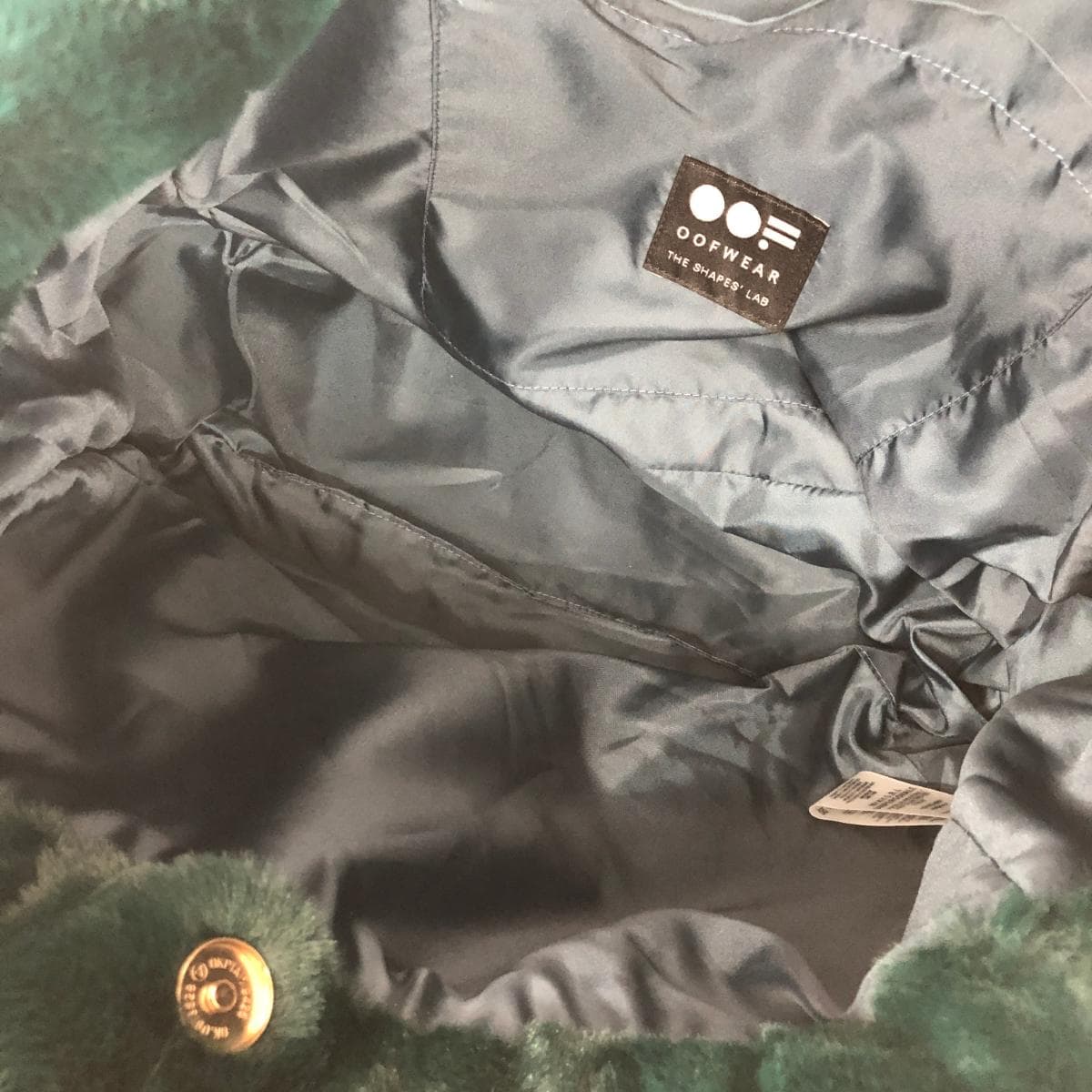 OOF WEAR Woof Wear Woof Wear / Tote Bag Unused Item Faux Fur Green Women's 4