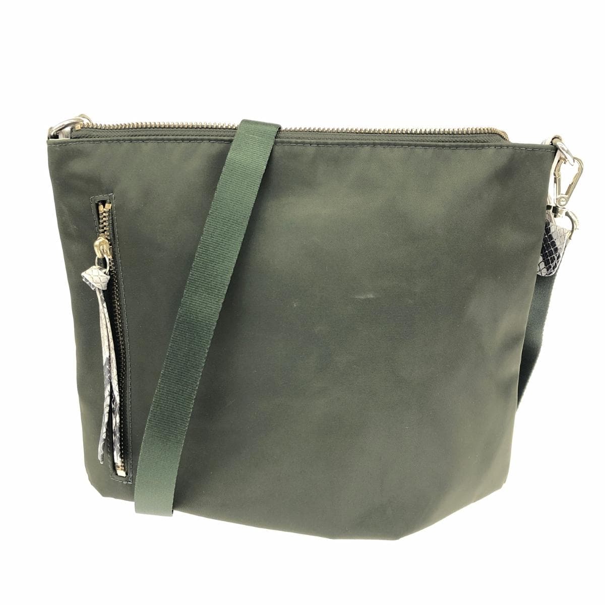 Russet LACIT shoulder bag monogram/reversible khaki/beige for women