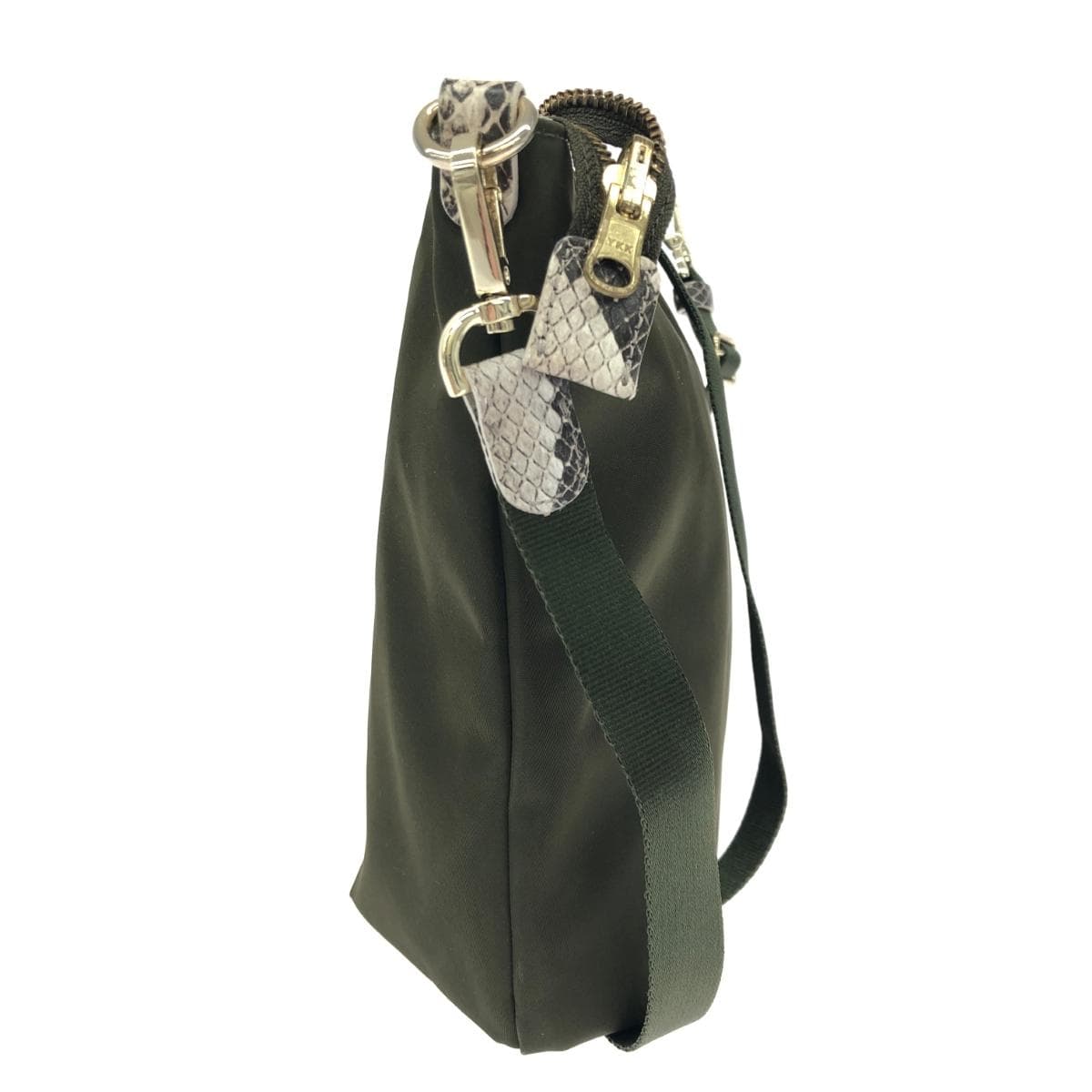 Russet LACIT shoulder bag monogram/reversible khaki/beige for women 2