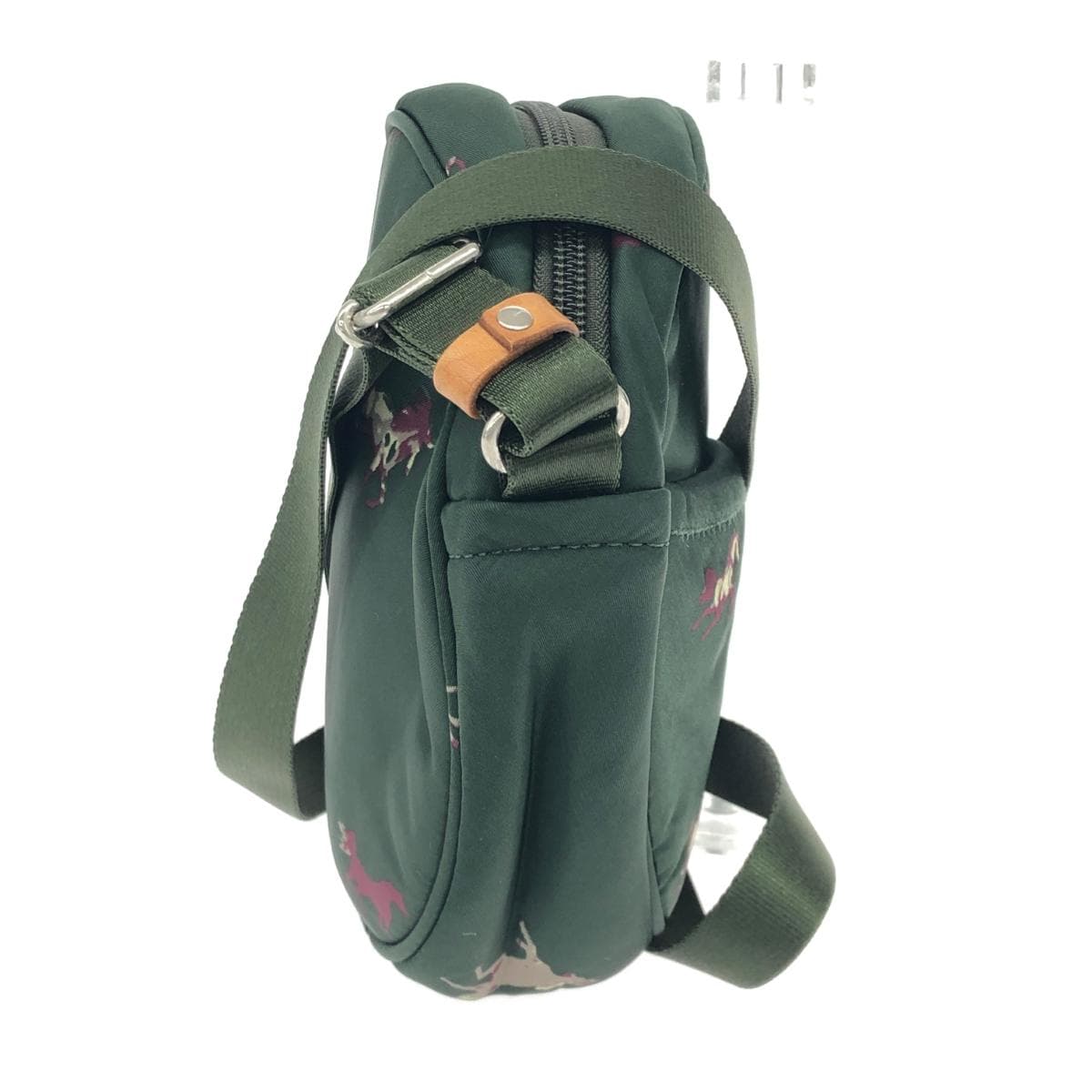 russet Rassitto Rassitto Muku/Round Shoulder Bag Horse Pattern/Nylon Green Ladies 2