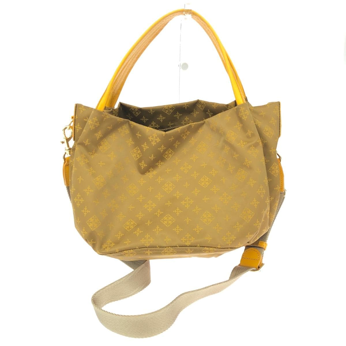 Russet LACIT 2WAY bag Monogram/Nylon Yellow Ladies
