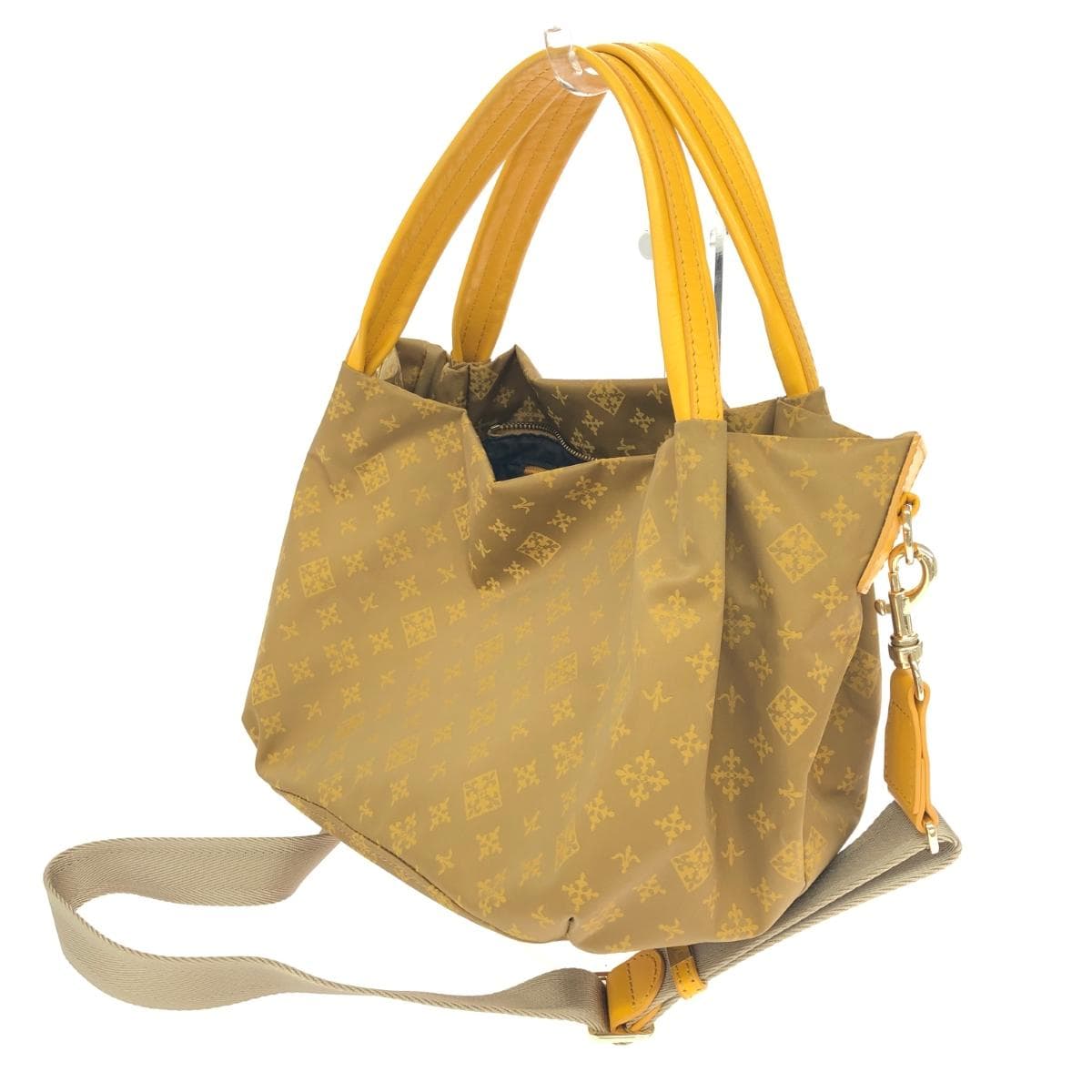 Russet LACIT 2WAY bag Monogram/Nylon Yellow Ladies 3