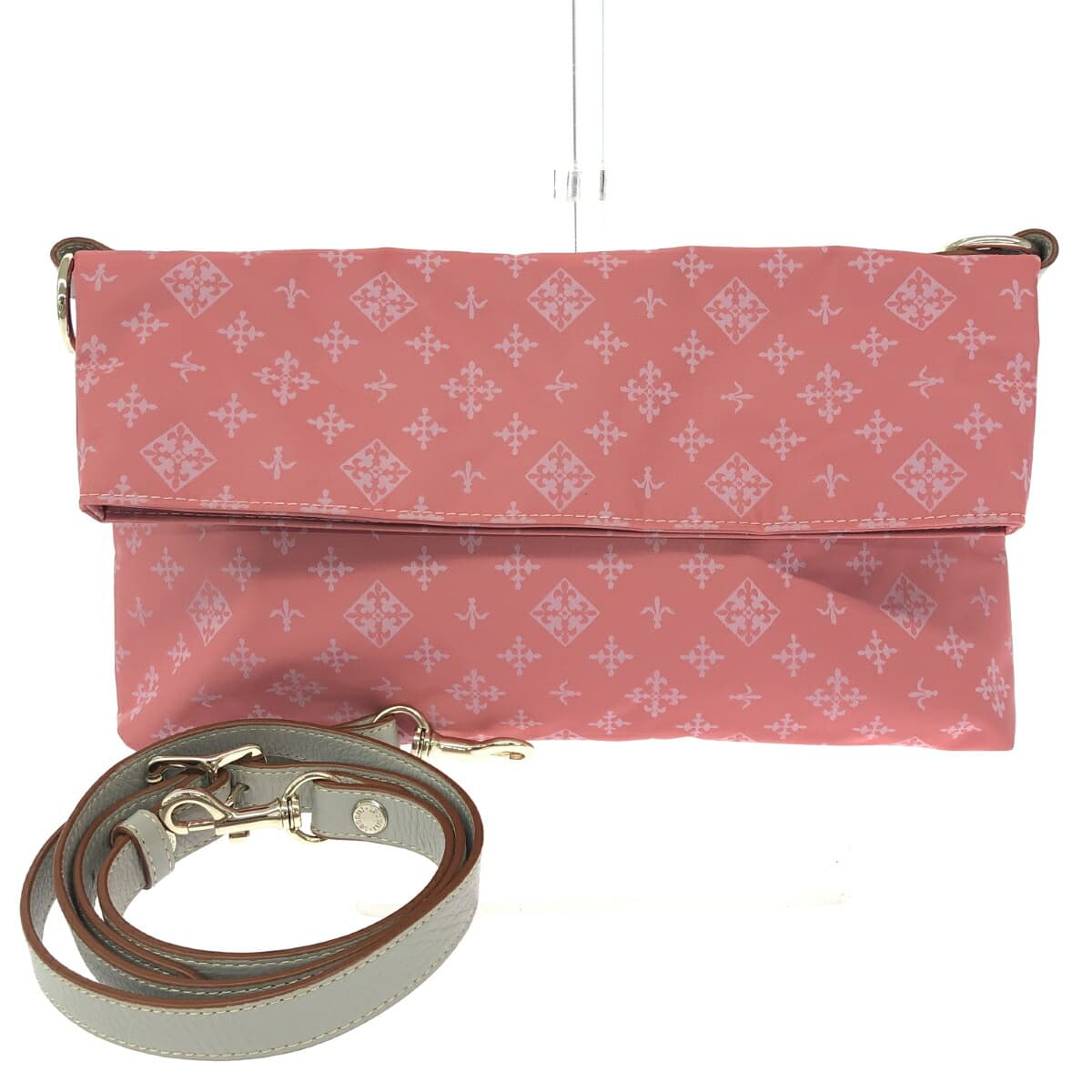 russet LACIT shoulder bag monogram/nylon pink for women