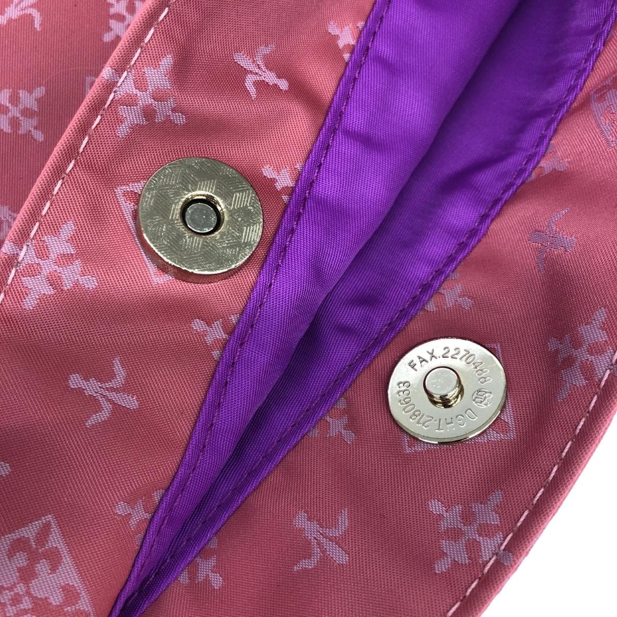 russet LACIT shoulder bag monogram/nylon pink for women 6