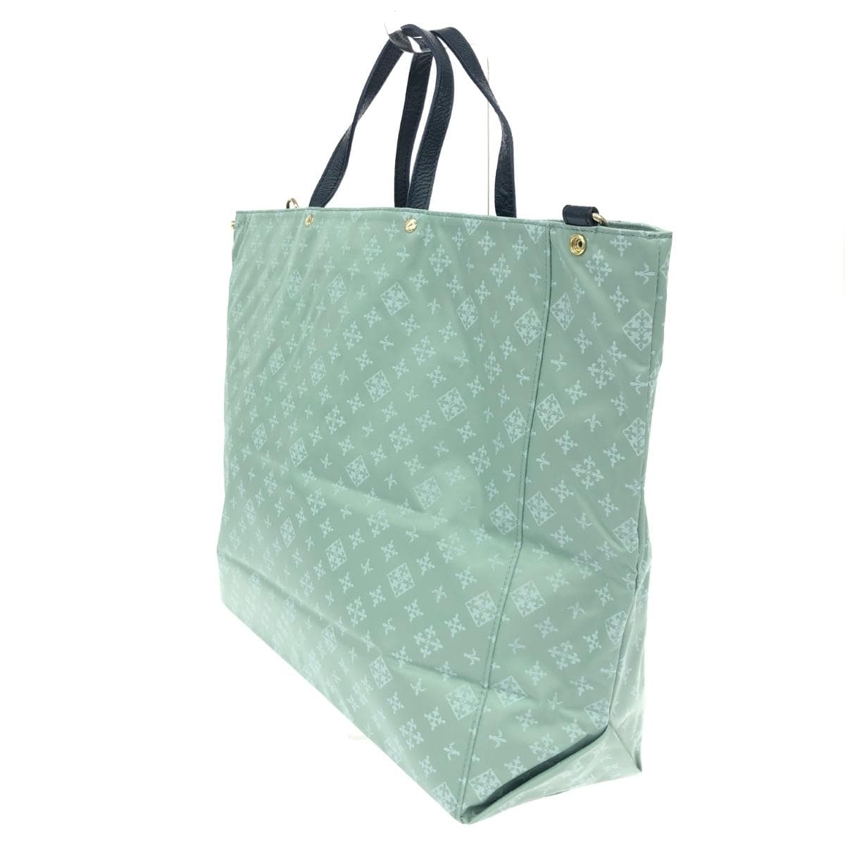 Russet Rassit 2WAY bag in good condition, monogram/nylon, green, for ladies 3