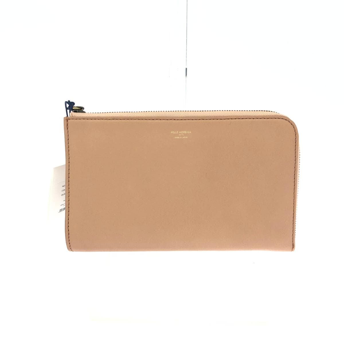 PELLE MORBIDA Clutch Bag Like New Leather Beige Women's