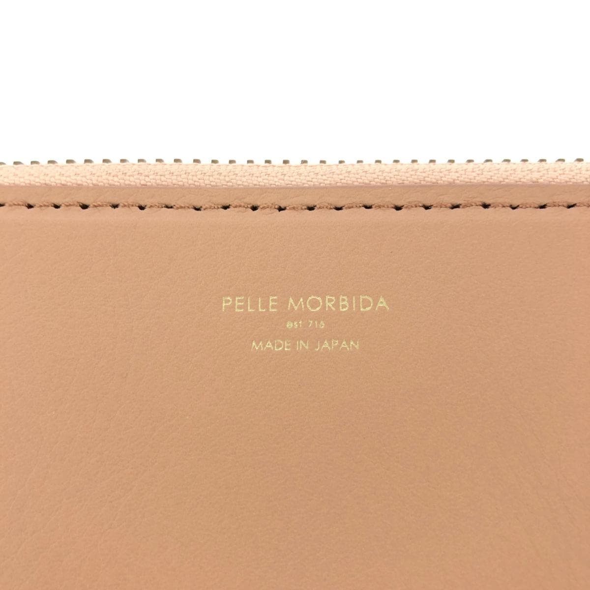 PELLE MORBIDA Clutch Bag Like New Leather Beige Women's 5