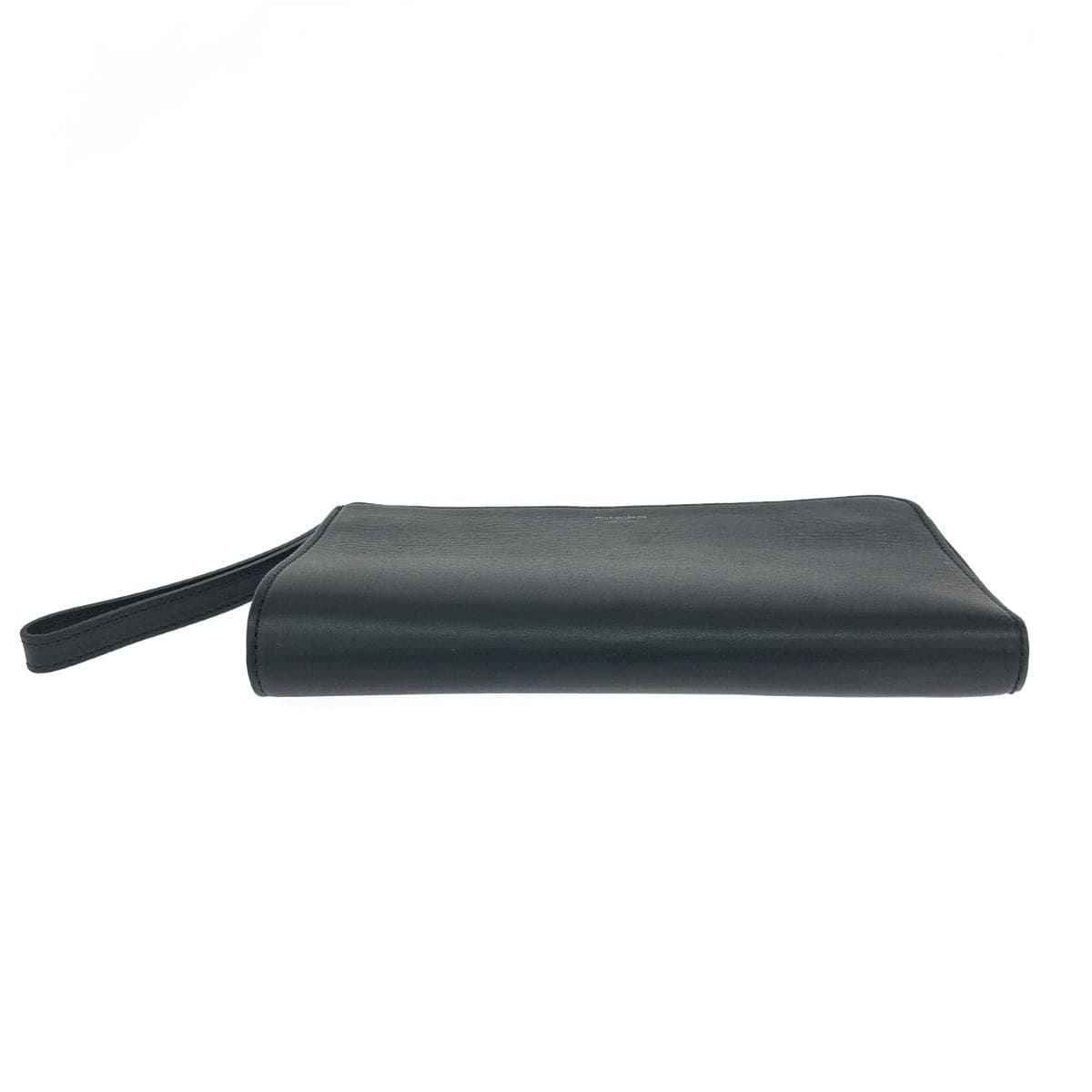 PELLE MORBIDA Clutch Bag Excellent Condition Leather Black Women's 4