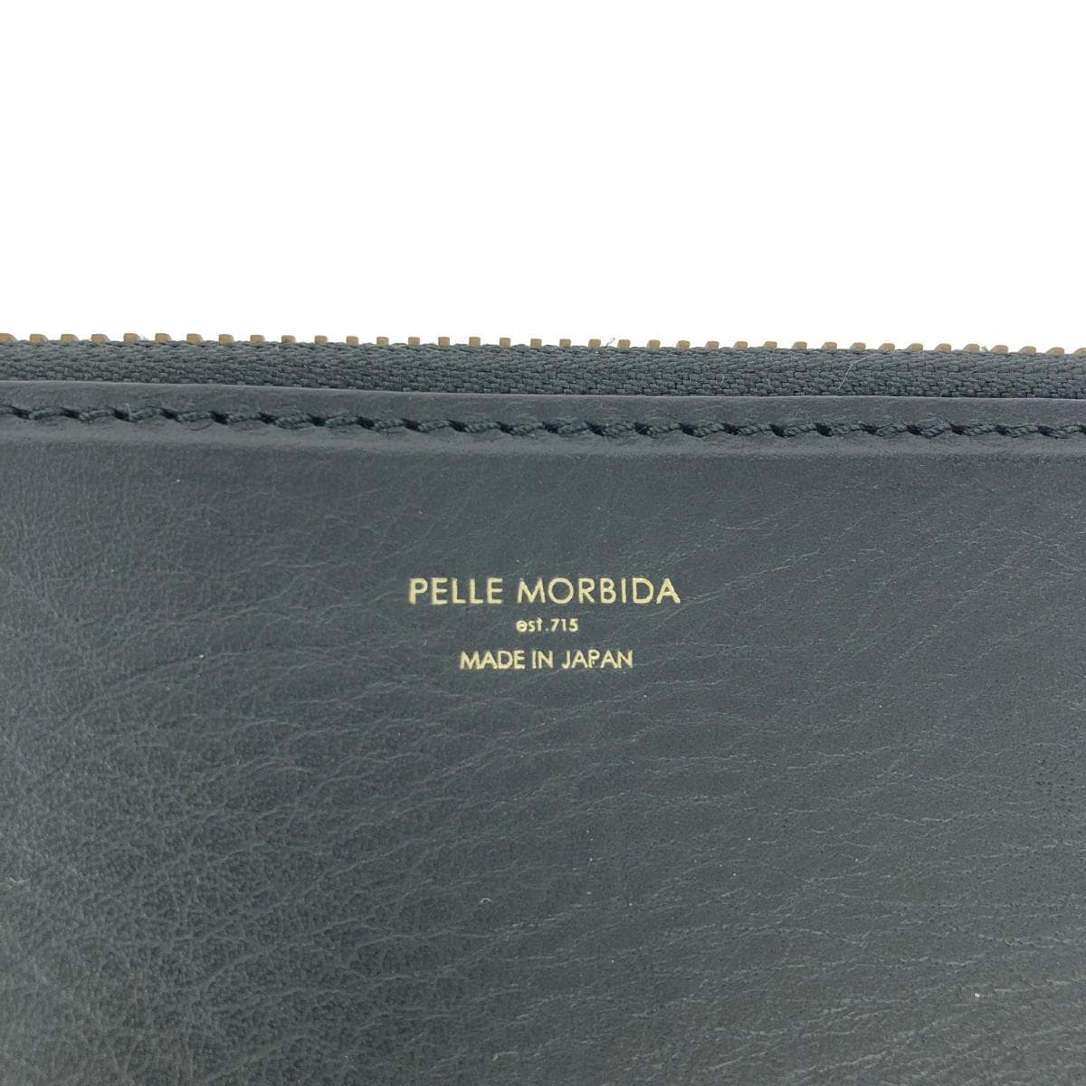 PELLE MORBIDA Clutch Bag Excellent Condition Leather Black Women's 5