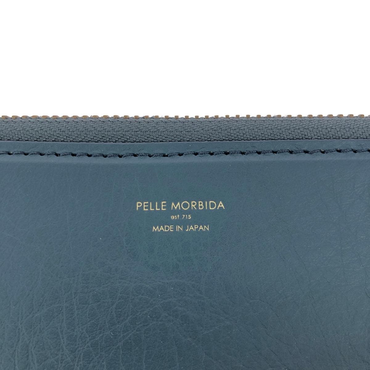 PELLE MORBIDA Clutch Bag Excellent Condition Leather Navy Women's 5