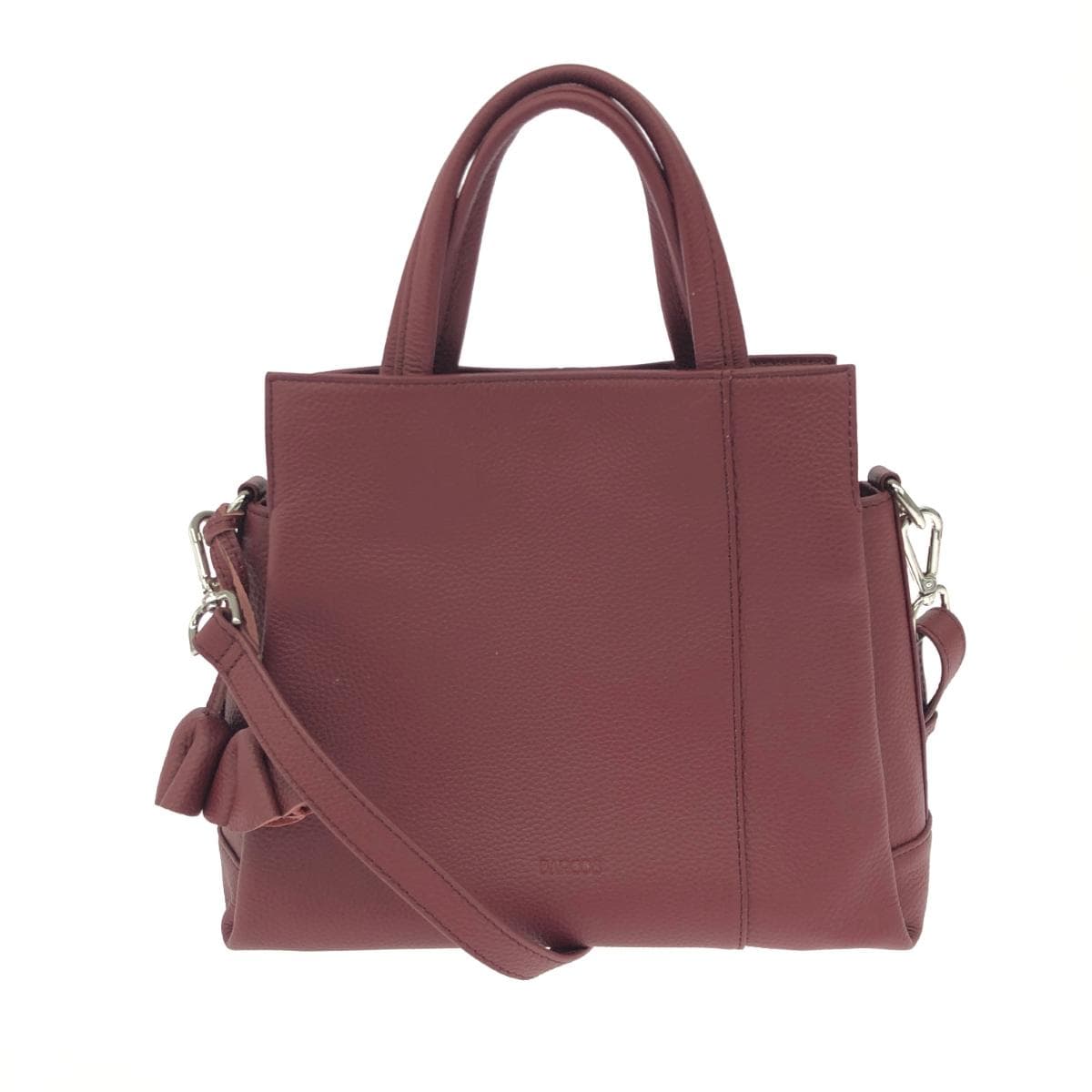 BARCOS 2WAY Good Condition Leather Red Ladies