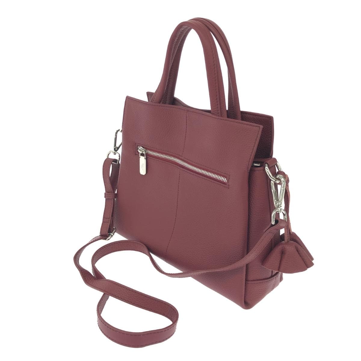 BARCOS 2WAY Good Condition Leather Red Ladies 3