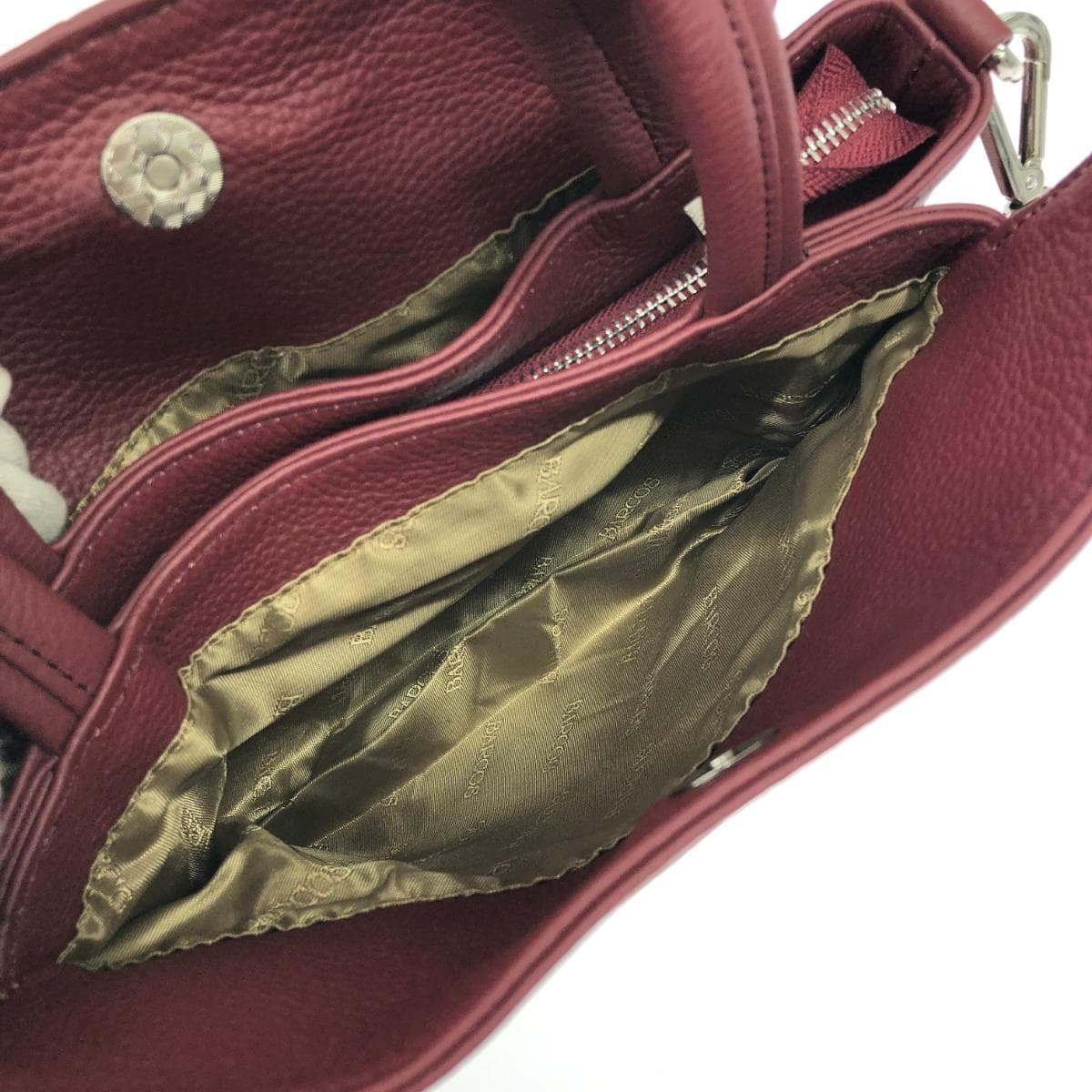 BARCOS 2WAY Good Condition Leather Red Ladies 7