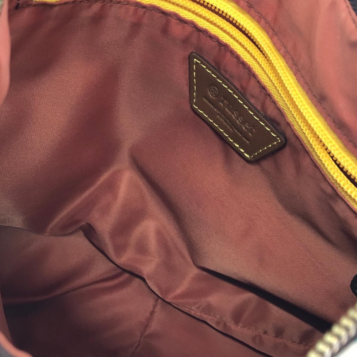 Russet Rassit 2WAY bag in good condition, patchwork/monogram/nylon, multicolor, ladies 4