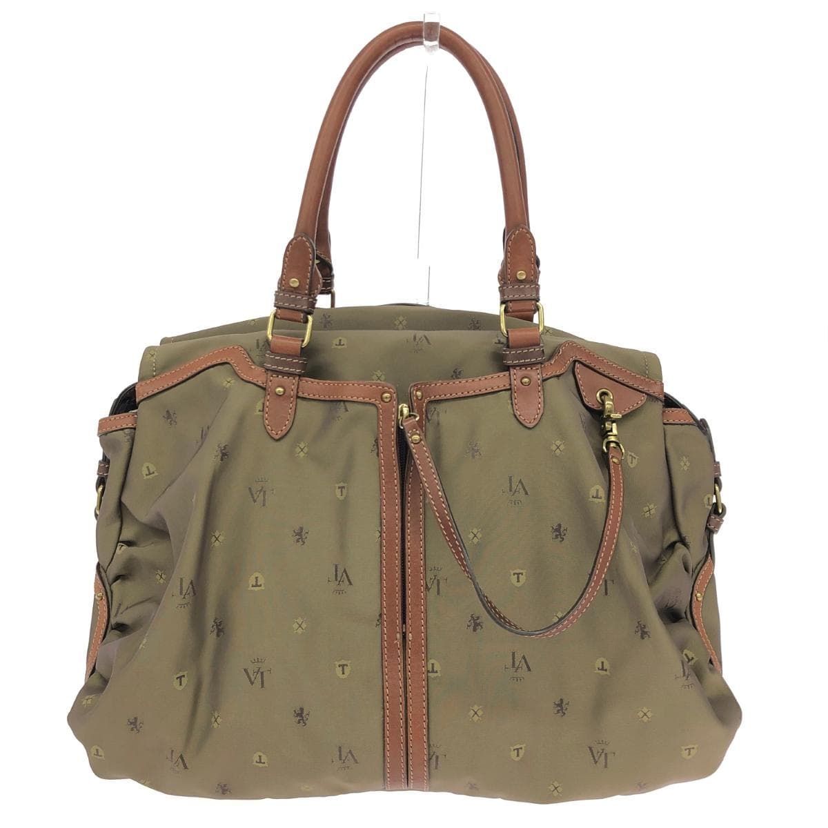 TOPKAPI 2WAY Bag / Vachetta Topkapi Good Condition Monogram / Nylon Khaki Ladies 2