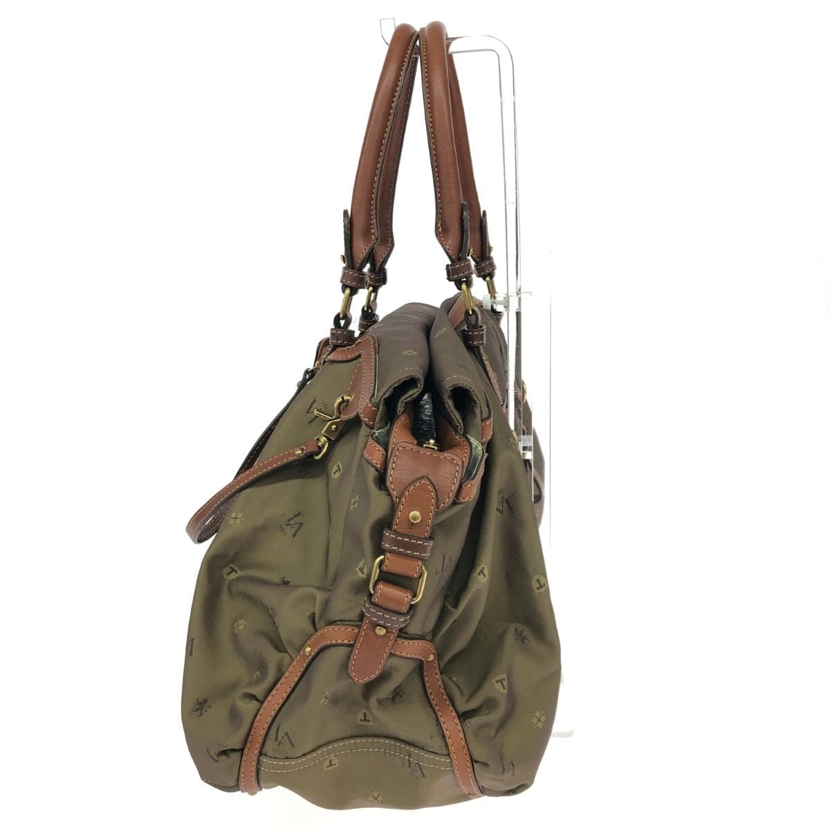 TOPKAPI 2WAY Bag / Vachetta Topkapi Good Condition Monogram / Nylon Khaki Ladies 3