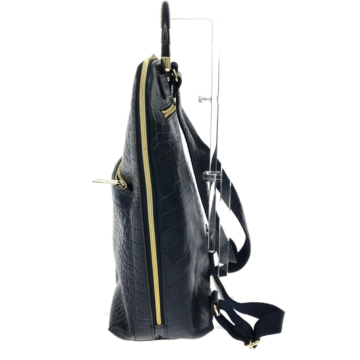 modaprincipe Backpack Leather Navy for Women 2