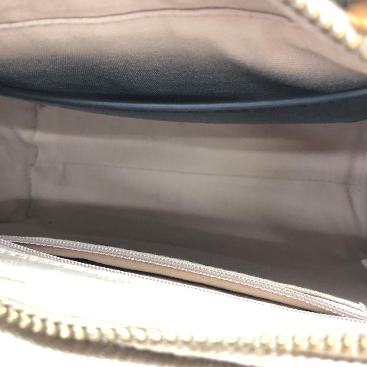 ROBINMAY 2WAY Bag with Canvas/Coin Case - Beige for Women 4