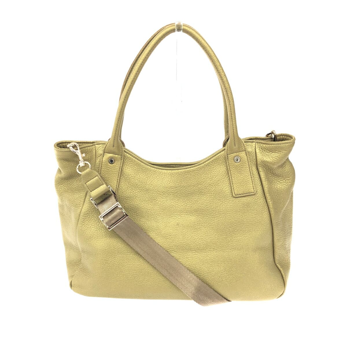 Russet 2WAY bag in good condition, leather, gold color, for women