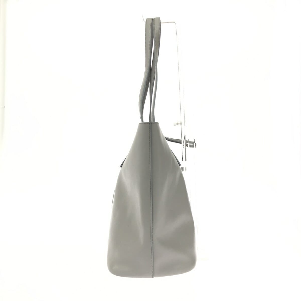 Salvatore Ferragamo Gancini/Tote Bag Excellent Condition Leather Gray Women's 2