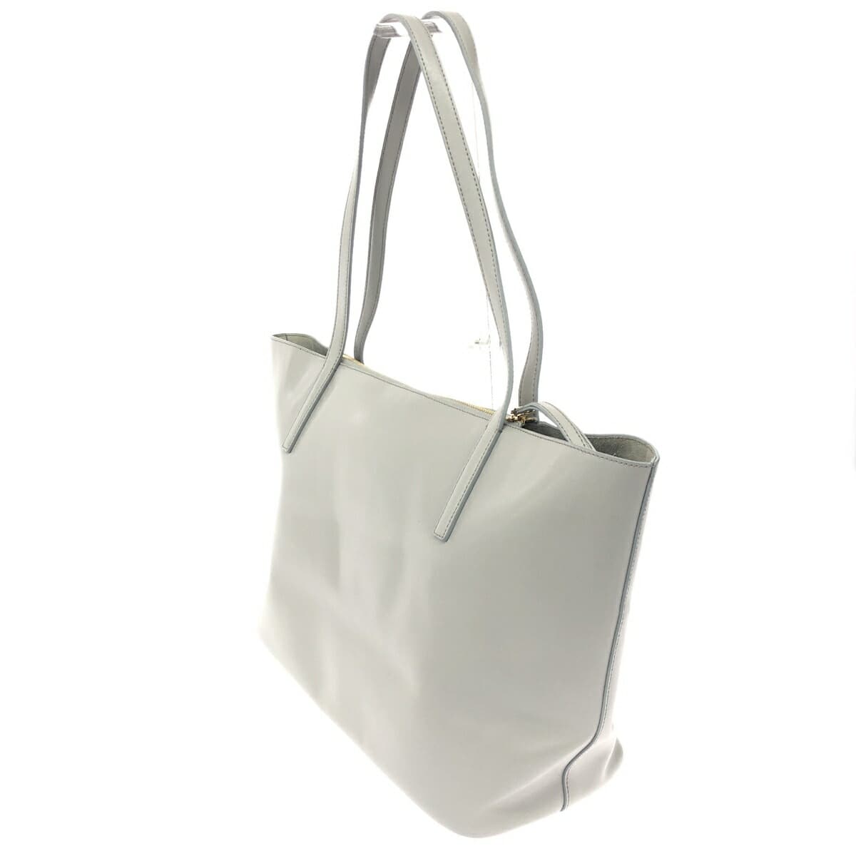 Salvatore Ferragamo Gancini/Tote Bag Excellent Condition Leather Gray Women's 3