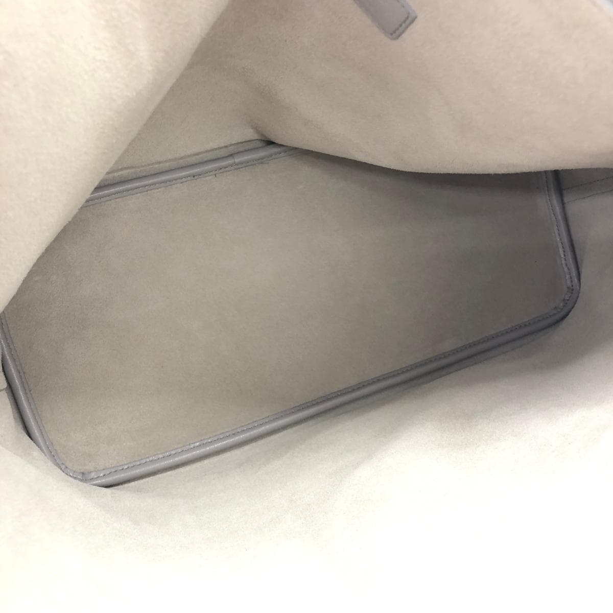 Salvatore Ferragamo Gancini/Tote Bag Excellent Condition Leather Gray Women's 4