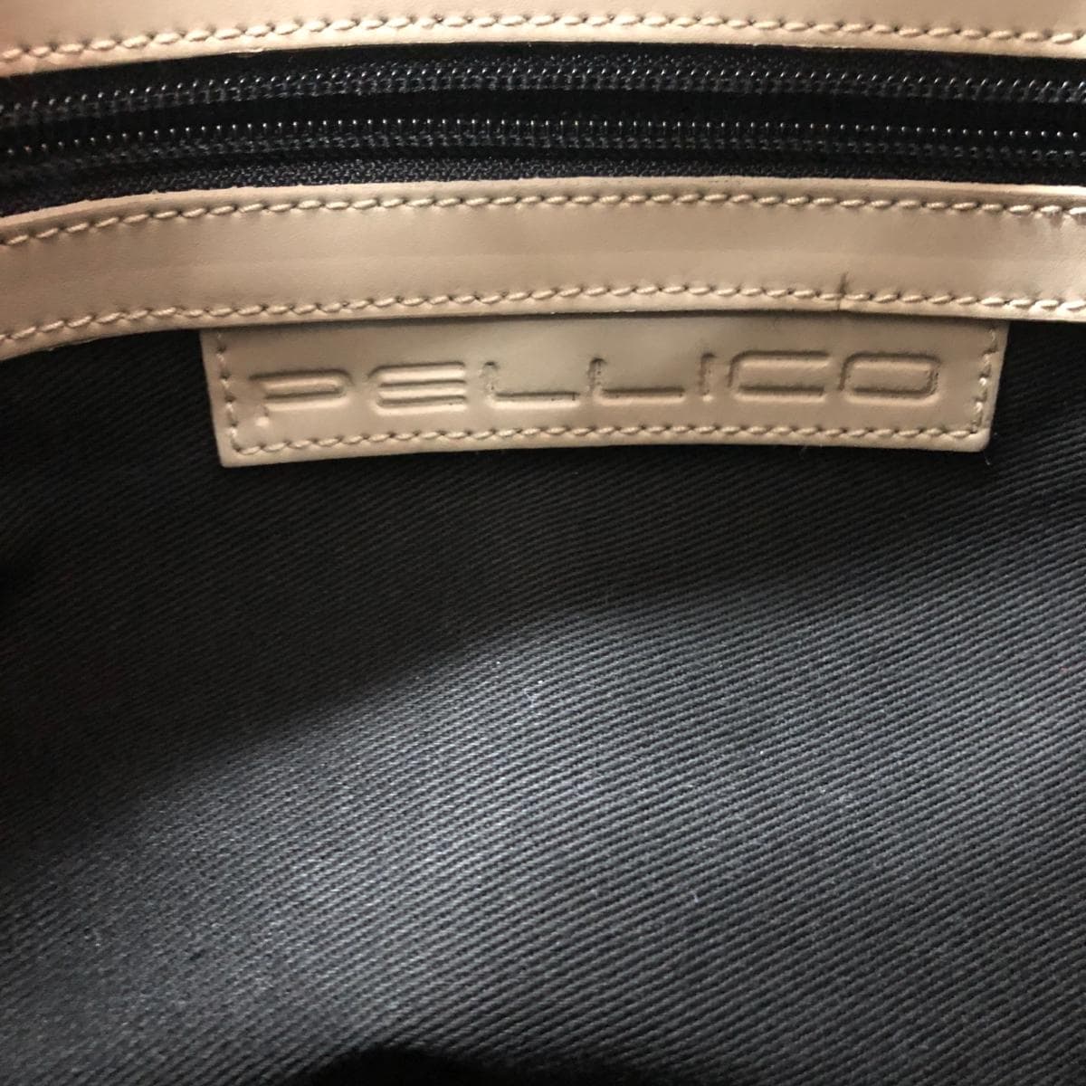 PELLICO Perryco Shoulder Bag Good Condition Leather Beige Women's 6