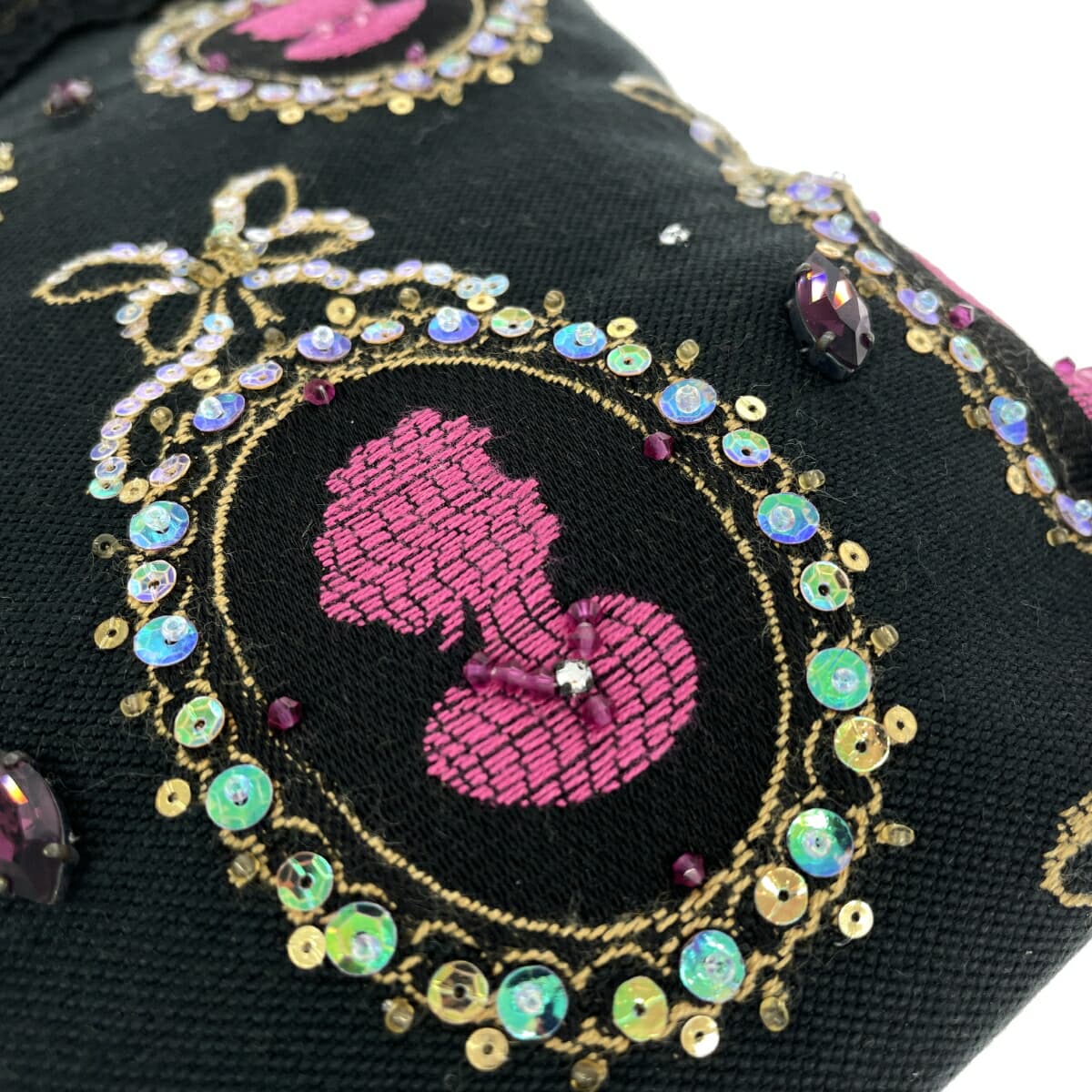 Think Bee Tote Bag, Excellent Condition, Gobelin, Bijou, Black, Ladies 6