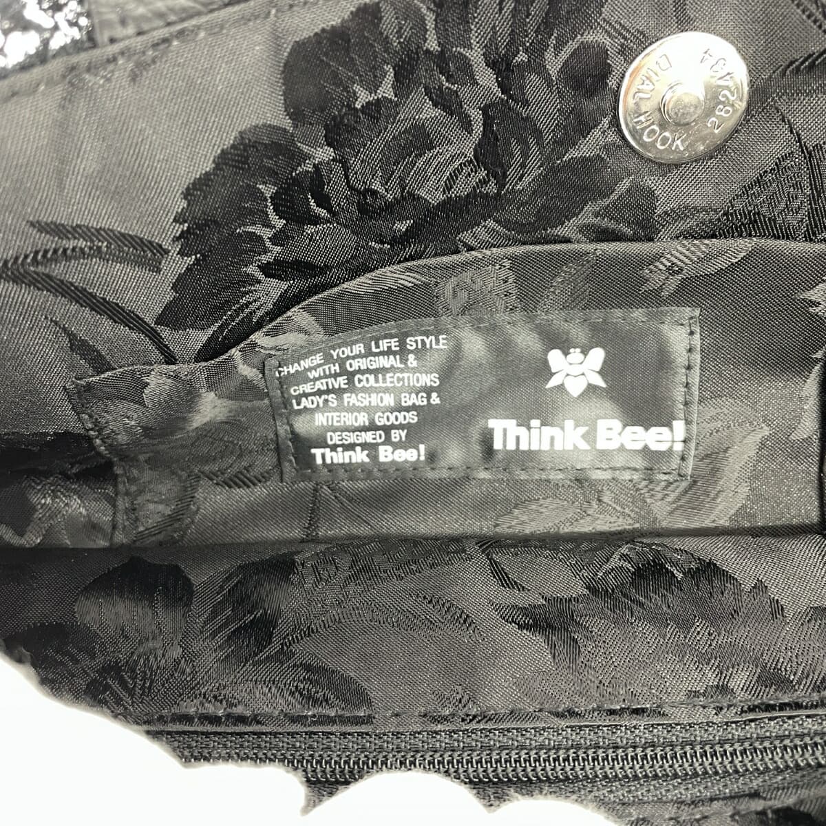 Think Bee Tote Bag, Excellent Condition, Gobelin, Bijou, Black, Ladies 8