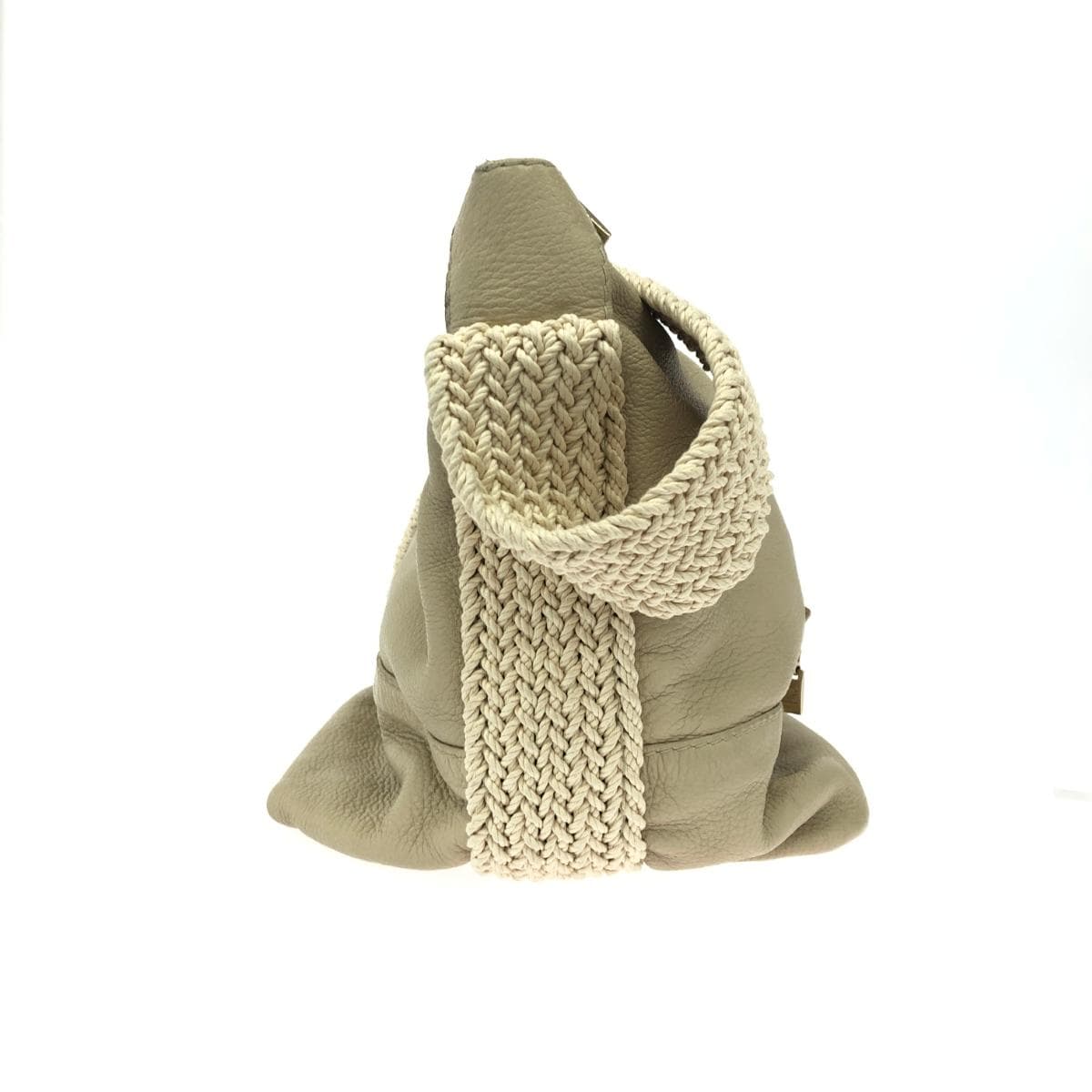 GHERARDINI Shoulder Bag Leather Beige Women's 2