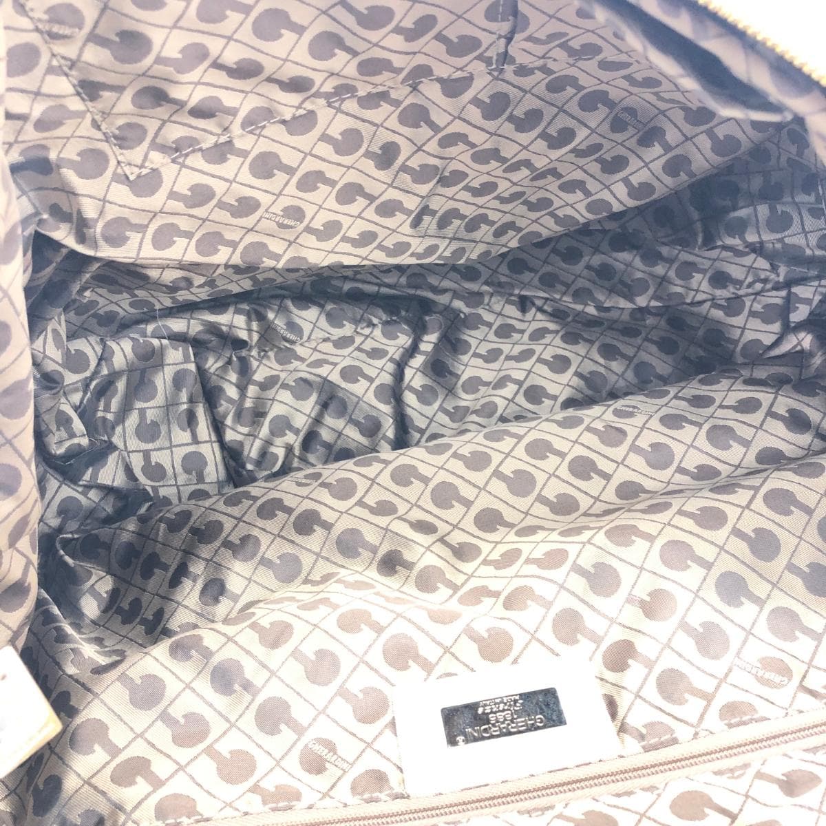 GHERARDINI Shoulder Bag Leather Beige Women's 4