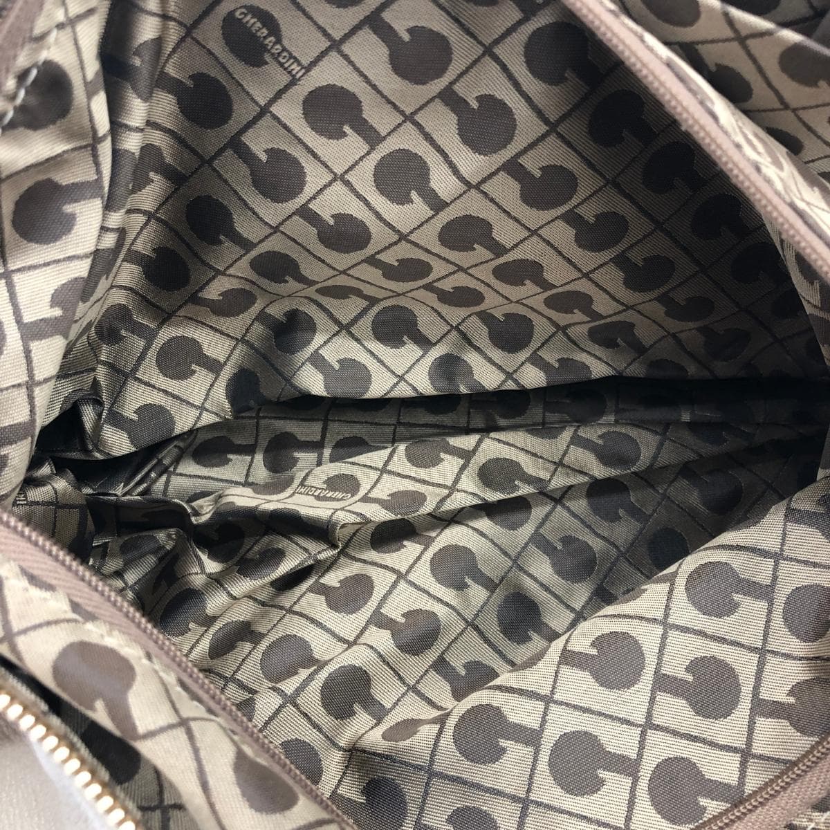 GHERARDINI Shoulder Bag Leather Beige Women's 6