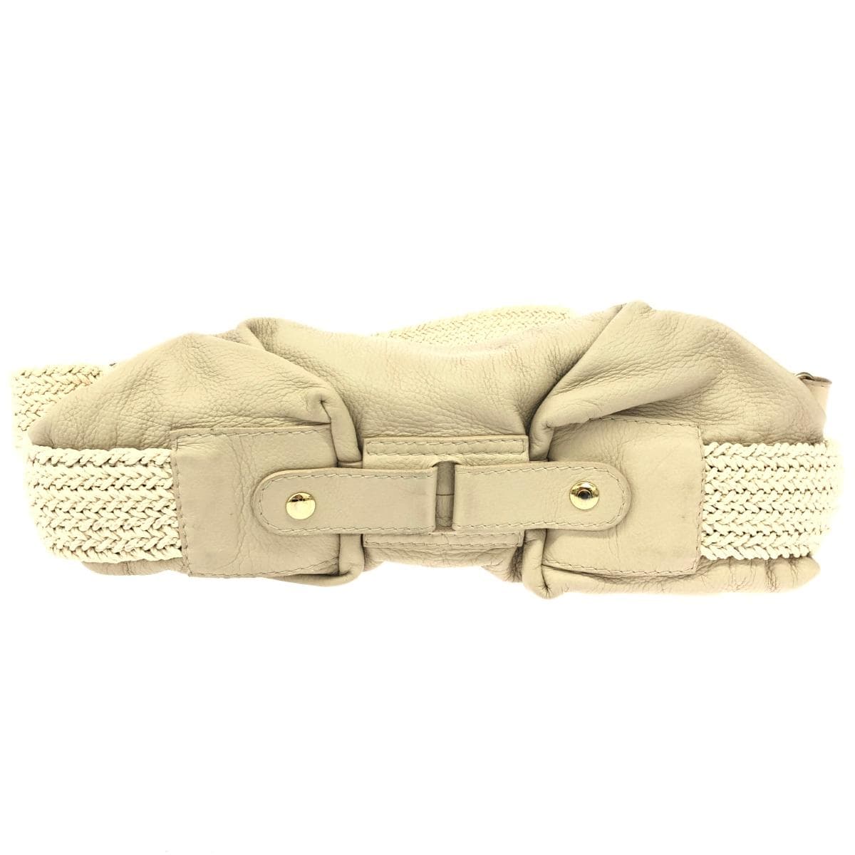 GHERARDINI Shoulder Bag Leather Beige Women's 9