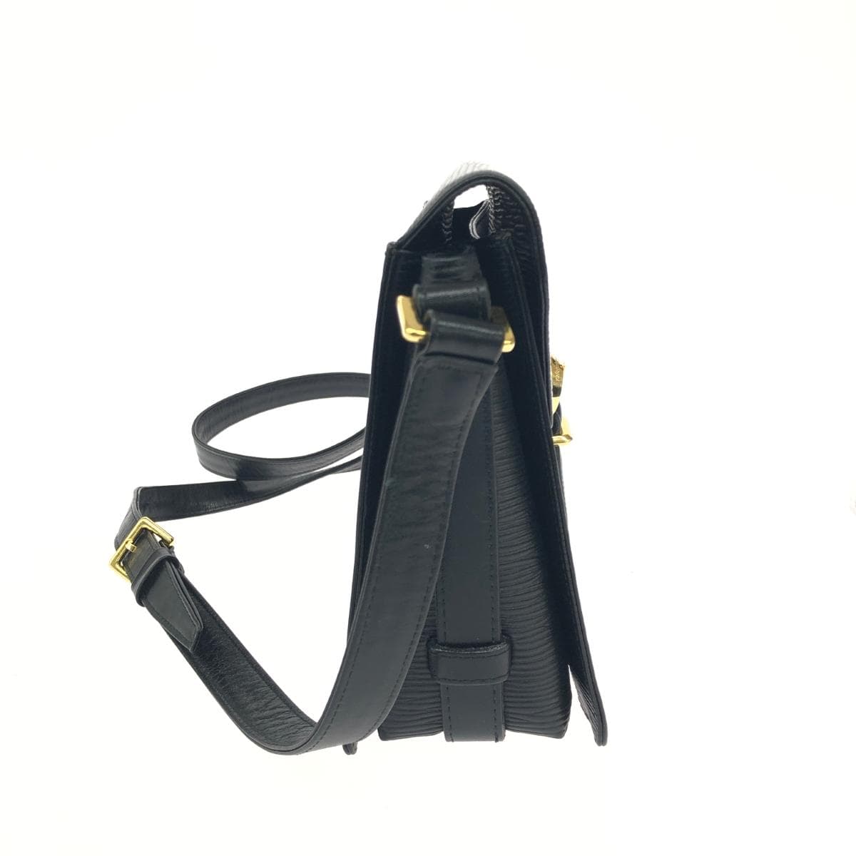 Valentino Garavani Shoulder Bag Logo Hardware Epi Leather Vintage Black Ladies 2