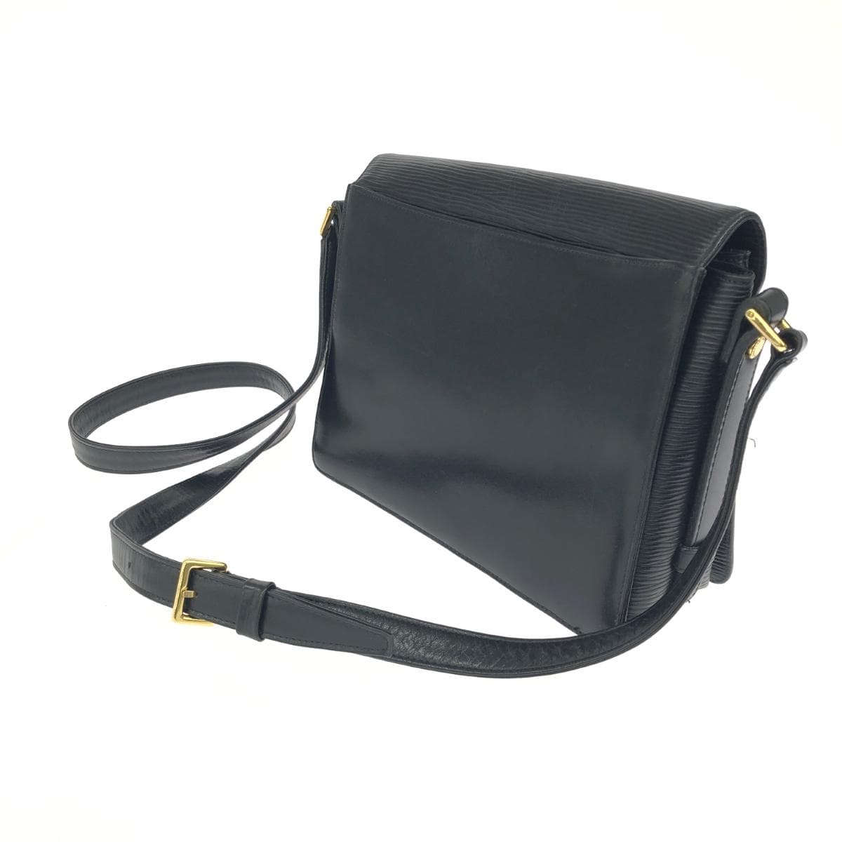 Valentino Garavani Shoulder Bag Logo Hardware Epi Leather Vintage Black Ladies 3