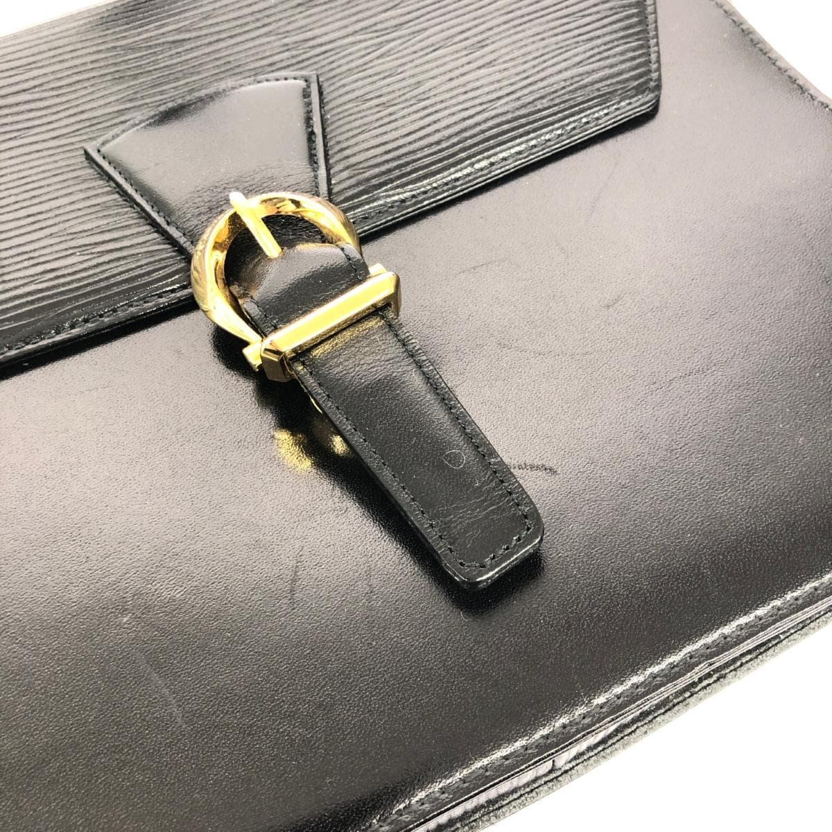 Valentino Garavani Shoulder Bag Logo Hardware Epi Leather Vintage Black Ladies 8