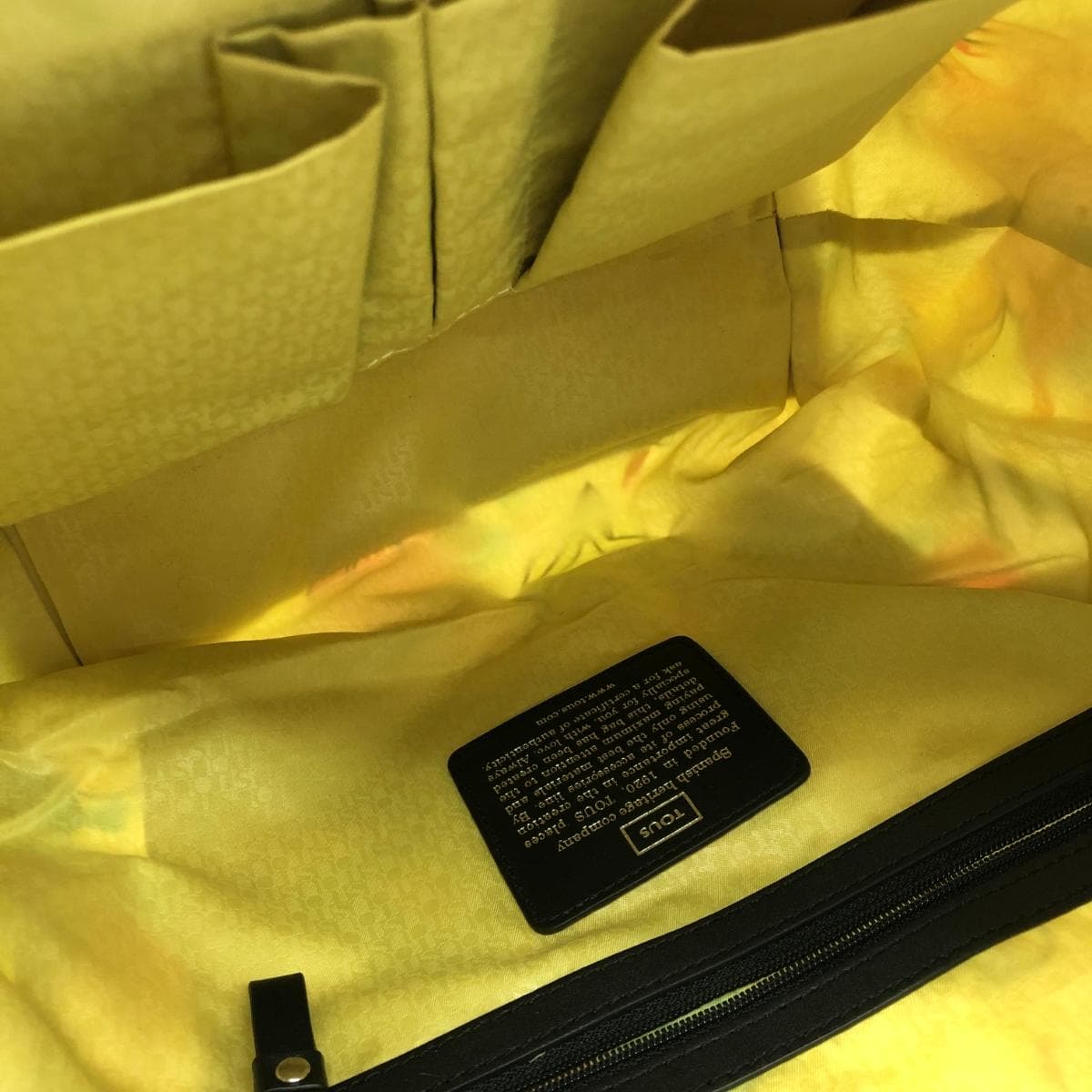 TOUS Shoulder Bag Total Pattern / Bear / Nylon Multi-Color Women's 4