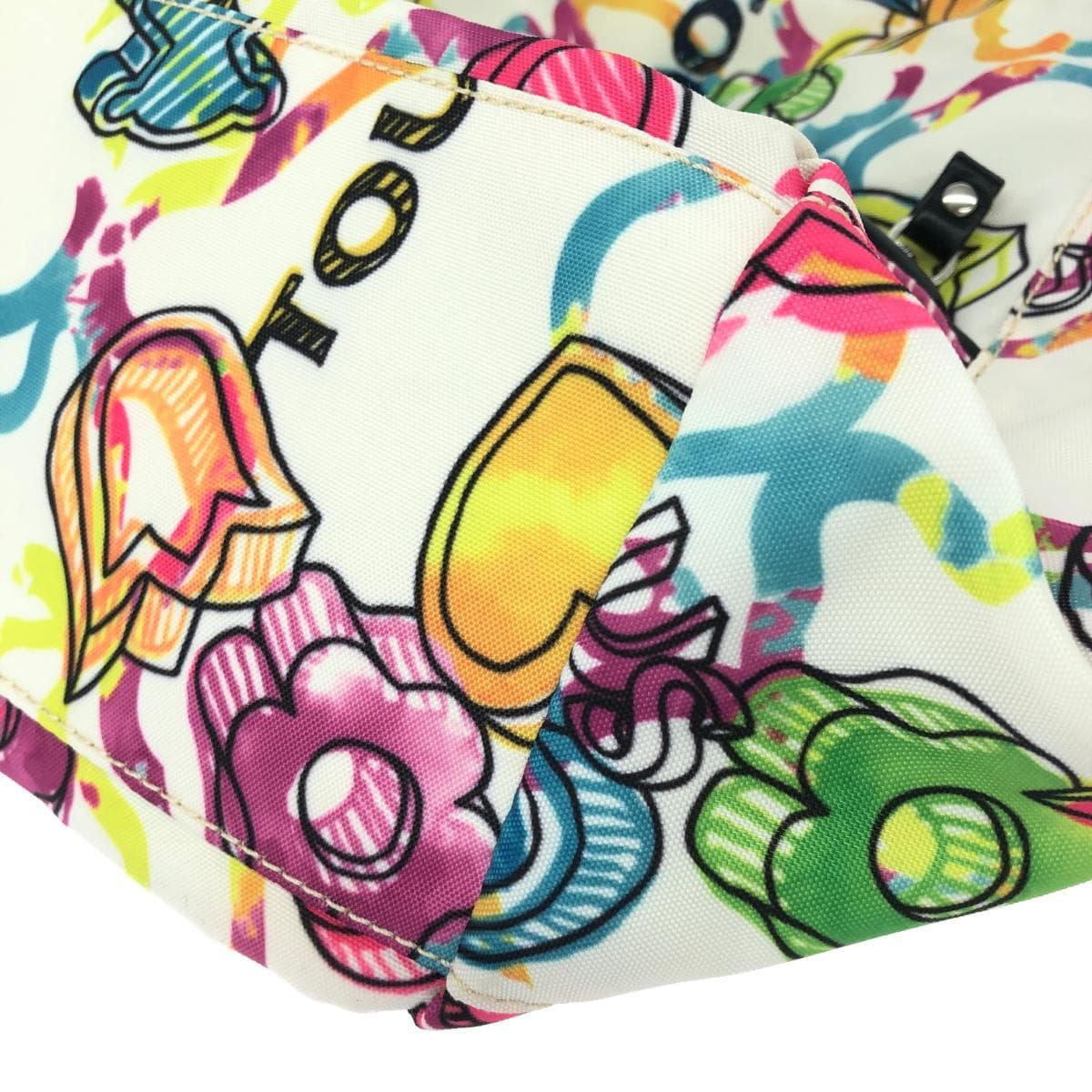 TOUS Shoulder Bag Total Pattern / Bear / Nylon Multi-Color Women's 6